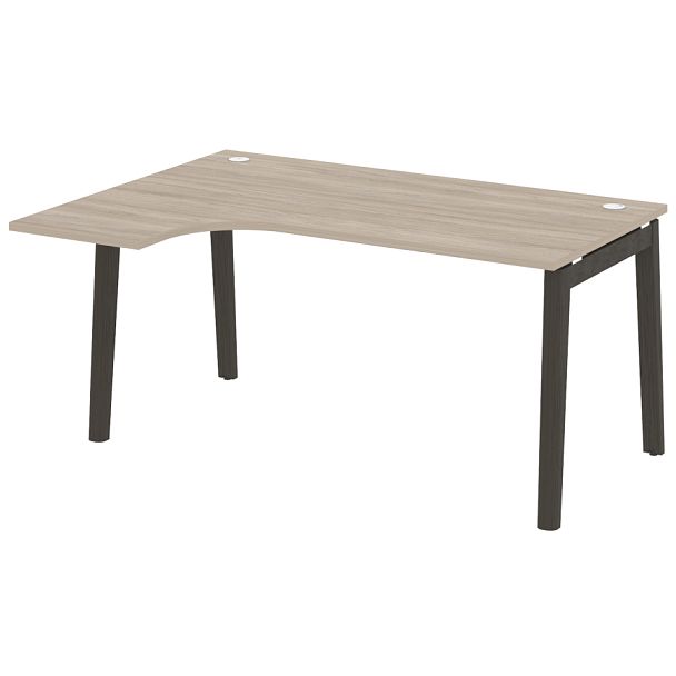 Onix Wood Стол эргономичный левый OW.SA-4 (L) Дуб аттик/Дуб тёмный/Антрацит металл 1580*1180*750 (800/460) - Вид 1