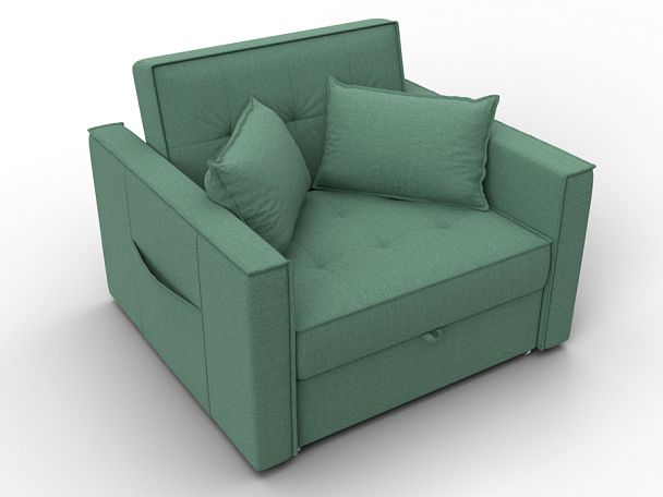 Кресло-кровать Лига-104 (80) Рогожка зеленый - Вид 6