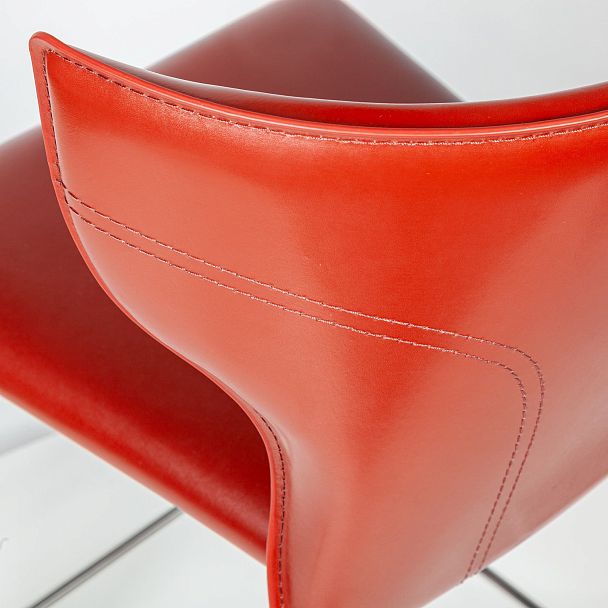 Стул полубарный Austin, кожа ретро-красный - Вид 11