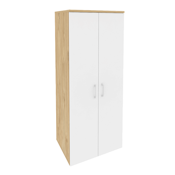 Onix Гардероб широкий глубокий O.GB-2 Тиквуд светлый/Белый бриллиант 800*600*1977 - Вид 1