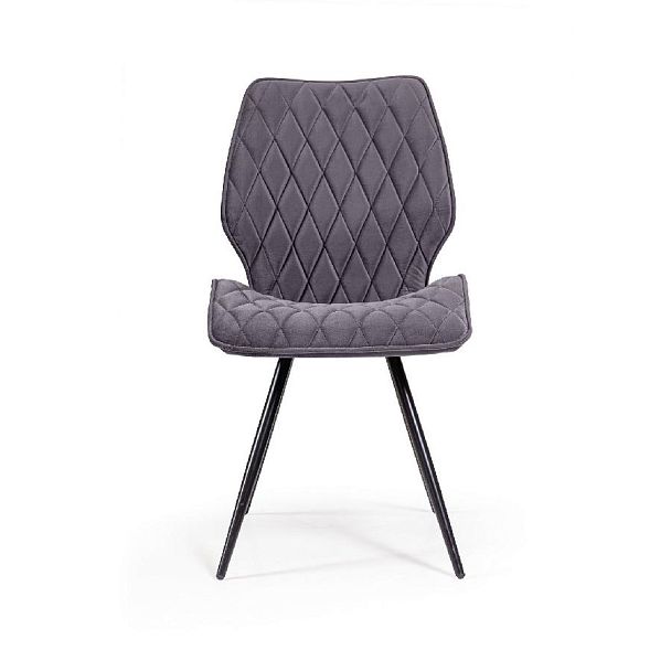 Стул Flash ромб, бархат серый 27 - Вид 2