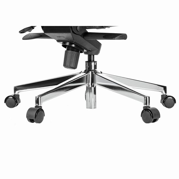 Кресло офисное МЕТТА "SAMURAI" Comfort S, хром, сиденье мягкое, ткань-сетка/экокожа, черное - Вид 11