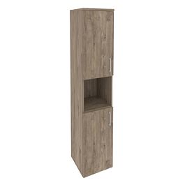 Onix Шкаф высокий узкий левый O.SU-1.5 (L) Тиквуд темный 400*420*1977 - Фото предпросмотра