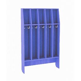 Шкаф для полотенец напольный 5-местный (816*160*1300), цветной - Фото предпросмотра