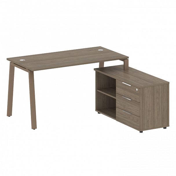 Рабочая станция "Metal System" БА.РС-СТС-2.3 вяз/мокко - Вид 1