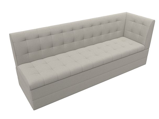 Диван кухонный Бриз с углом справа Рогожка бежевый - Вид 5