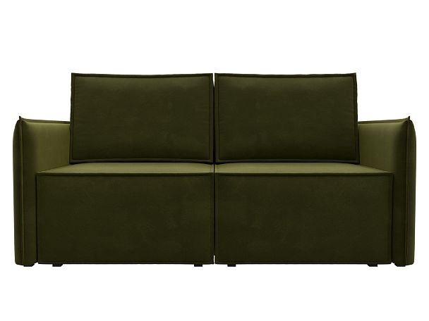 Диван прямой Либерти мини Микровельвет зеленый - Вид 2