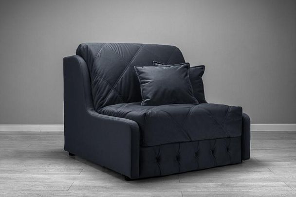 Кресло-аккордеон «Римини» серое (графитовое) - Вид 1