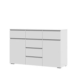 Хелен КМ 05 Комод 6 ящиков (1502х958х460) белый/белый - Фото предпросмотра