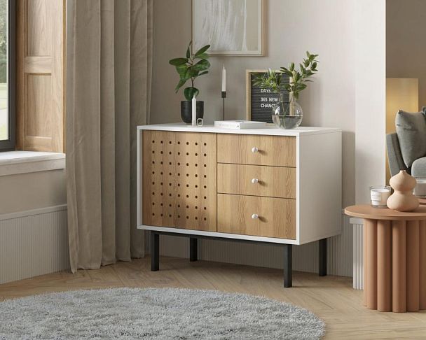 Комод с тремя ящиками и дверкой KOTO арт KT11 - Вид 3