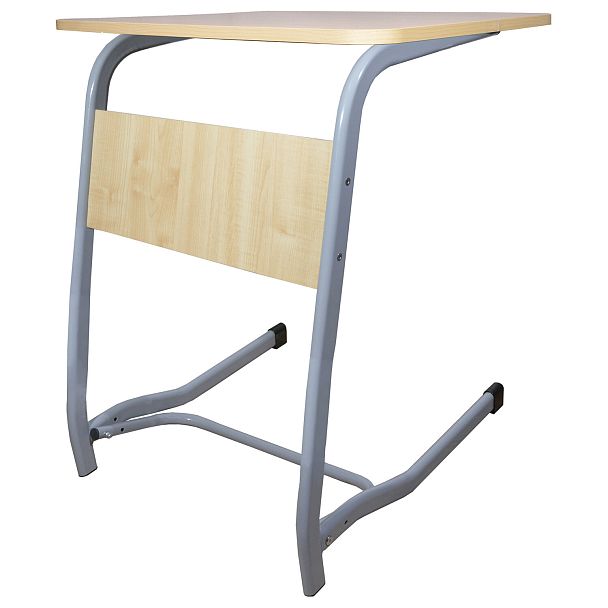 Парта Олимп, 1-местная, нерегулируемая, серый каркас, ЛДСП клён, гр.6 - Вид 6