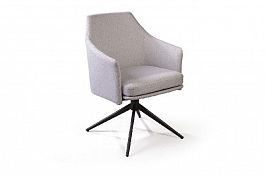 Стул Ben с подлокотниками, светло-серый - Фото предпросмотра