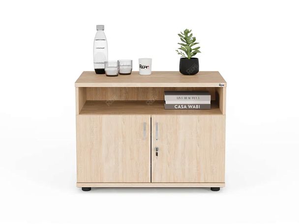 ЛАЙТ / LIGHT RLG018-80x45 Тумба под оргтехнику 80x55x60 Дуб Сонома - Вид 2