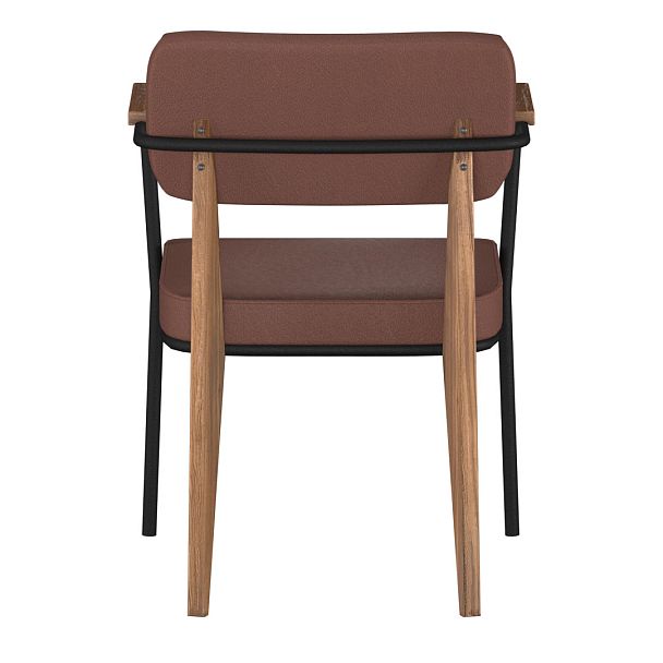 Стул Mix, коричневый кожзам - Вид 5