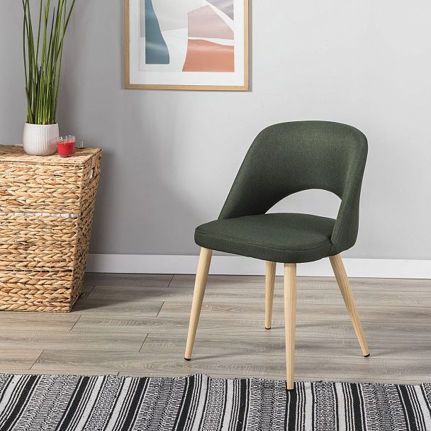 Стул Lars тёмно-зеленый/нат.дуб - Вид 9