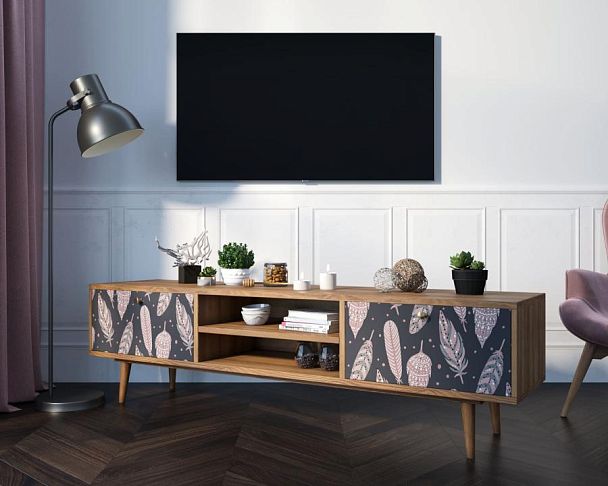 Комод Berber с нишей низкий под TV принт 40 арт BB49/Print_40 - Вид 3