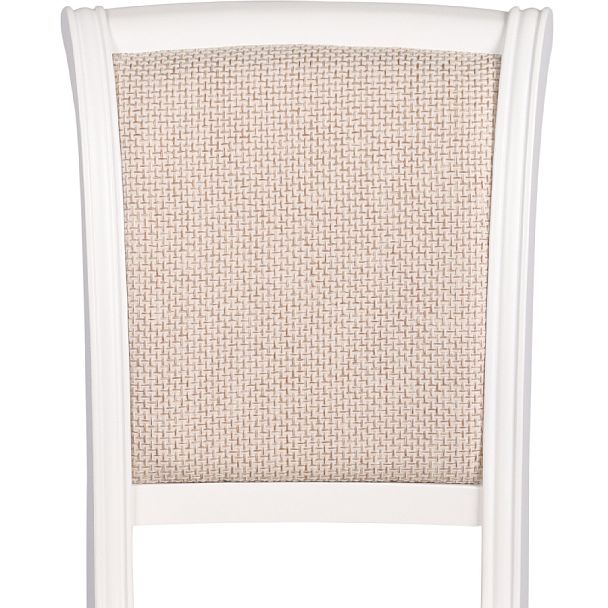 Комплект деревянных стульев с мягким сиденьем Арктос Белый/Кремовая рогожка, 2 шт. - Вид 7