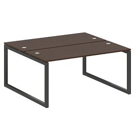 Metal System Quattro Р. ст. на О-образном м/к 50БО.РАС-СП-2.4 Венге/Антрацит металл 1600*1475*750 - Фото предпросмотра