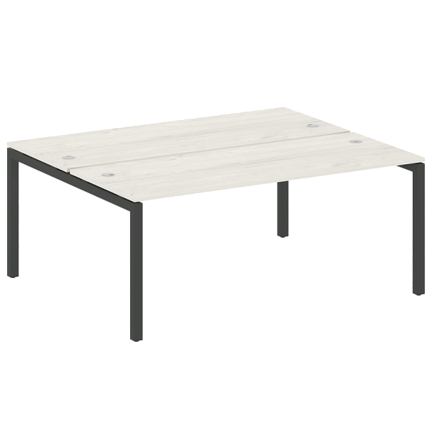 Metal System Quattro Р. ст. на П-образном м/к 50БП.РАС-СП-2.5 Дуб наварра/Антрацит металл 1800*1475*750 - Вид 1