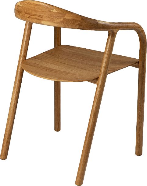 Кресло деревянное из массива дуба Соул Дуб светлый - Вид 5