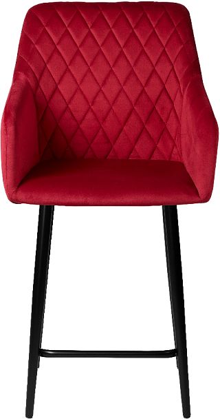 Комплект полубарных поворотных кресел Барли К, Confetti bordo/черный, 4 шт. - Вид 3