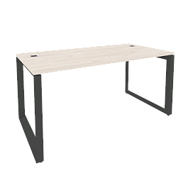 Onix Direct Стол рабочий руководителя на О-образном м/к O.MO-SRR-4.8 Денвер светлый/Антрацит металл 1580*800*750 - Фото предпросмотра