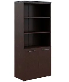 TORR THC 85.5  Шкаф с 1 комплектом глухих малых дверей и топом Torr кабинет руководителя  венге магия - Фото предпросмотра