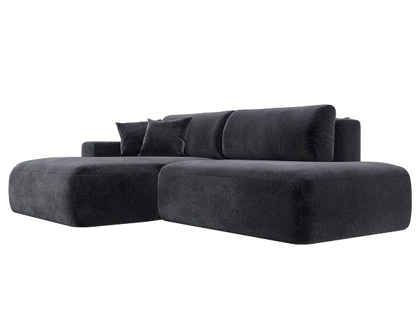 Диван угловой Лига-036 НПБ Модерн левый угол Велюр серый - Вид 3