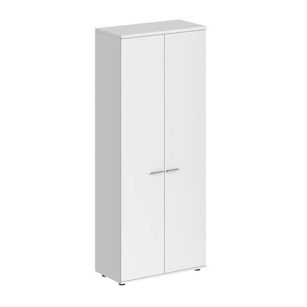 Гардероб Sigma 800х400х1955, з.ст ЛДСП 16 мм / корпус: белый; фасады: белый - Вид 1