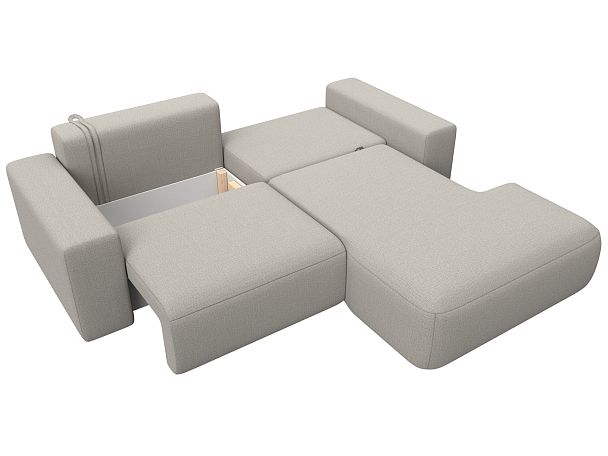 Диван угловой Лига-036 НПБ Классик правый угол Рогожка бежевый - Вид 8