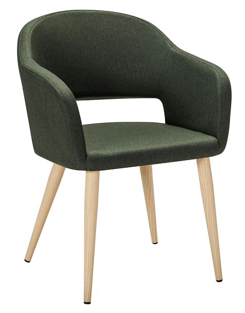 Кресло Oscar тёмно-зеленый/нат.дуб - Вид 1