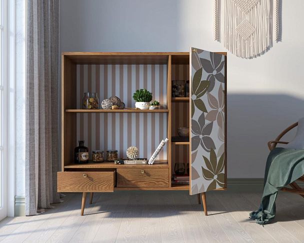 Стеллаж с нишей Berber принт 27 арт BB28/Print_27 - Вид 2