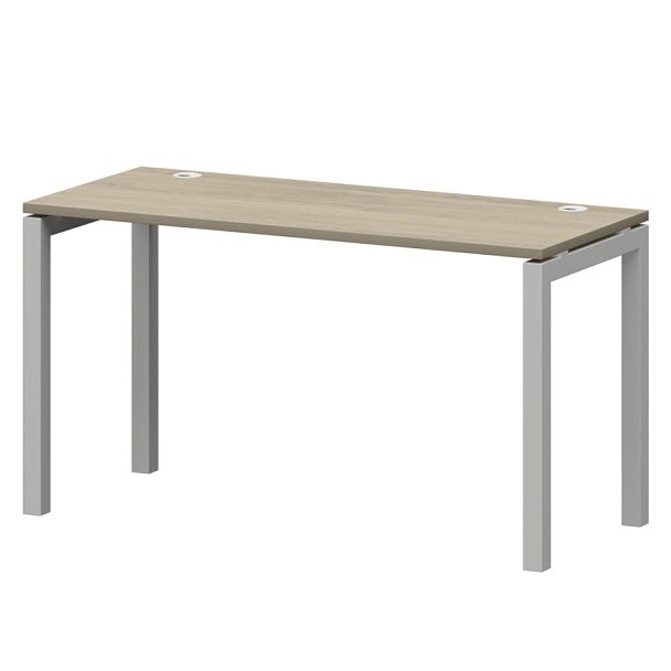 Стол на металлокаркасе СМС25-П-18К.60.Пр50 Кронберг/Белый 1800x600x750 Смарт - Вид 1