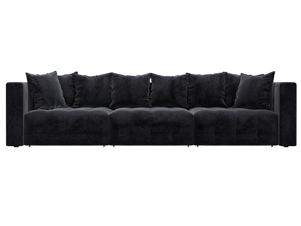 Диван прямой Лига-052 НПБ Лонг Велюр серый - Вид 2