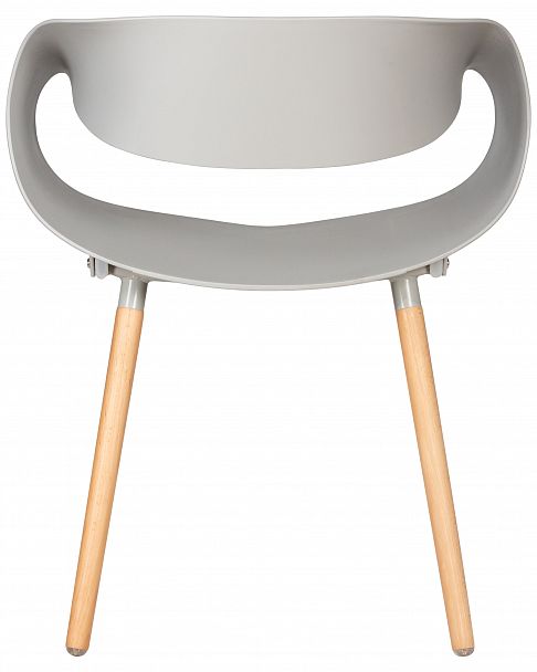 Стул обеденный DOBRIN ALIEN (ножки светлый бук, цвет светло-серый (GR-01)) - Вид 5