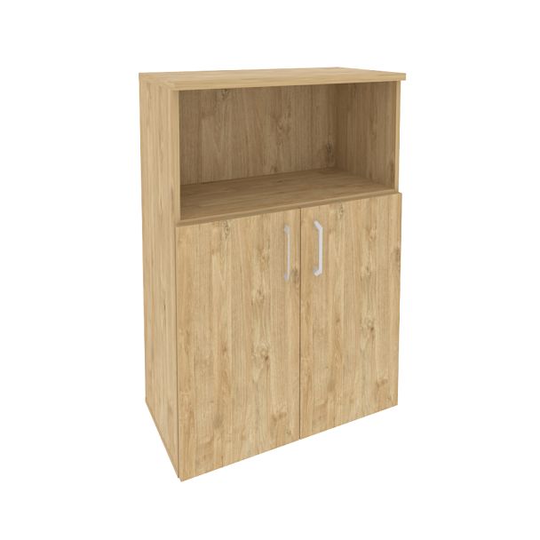 Onix Шкаф средний широкий O.ST-2.1 Тиквуд светлый 800*420*1207 - Вид 1