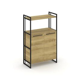 Rift Шкаф 3 ниши широкий RF.SS-32 Дуб Винченцо/Металл Черный 798*396*1286 - Фото предпросмотра