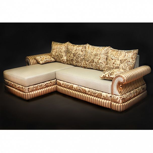 Угловой диван "Люкс" бежевый - Вид 3