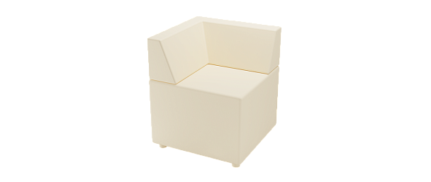 Угловой элемент "Модуль М-70/2" (спинка прямая 90 градусов) - Вид 2