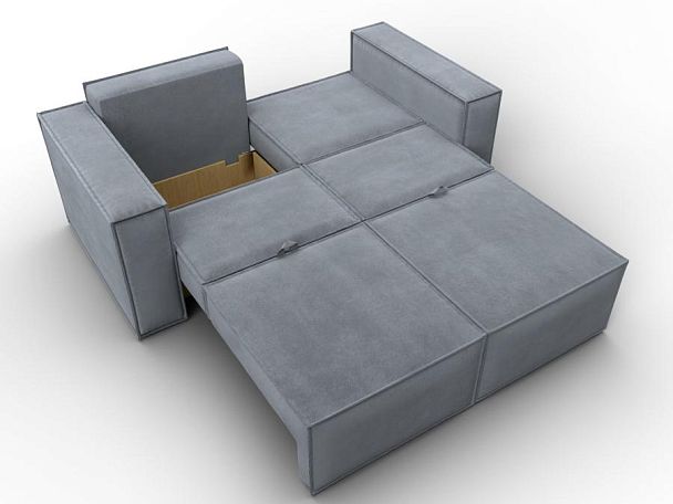 Диван прямой Куба мини Велюр серый - Вид 9