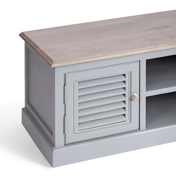 ТВ тумба Secret de Maison Брайтон/Brighton (мод. DA-2141), дерево акации/дерево манго/МДФ, Antique grey/grey wash - Вид 5