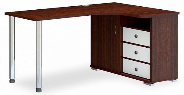 Стол письменный Домино СР-145СМ Белый/Венге правый - Вид 1