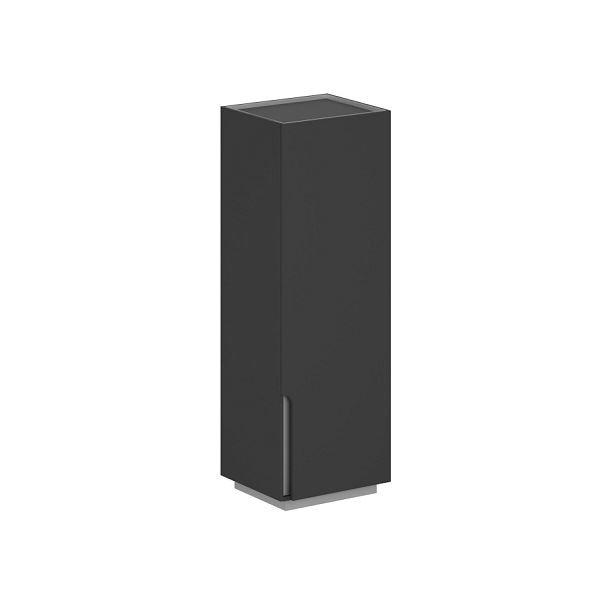 Шкаф Oliver 631x550x1860, правый / корпус: оникс серый, фасады: оникс серый - Вид 1