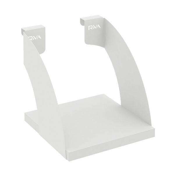 Навесные полки. Кронштейны+ЛДСП полка 200мм MAN-41-2 Белый бриллиант/Белый металл 200*220*200 - Вид 1