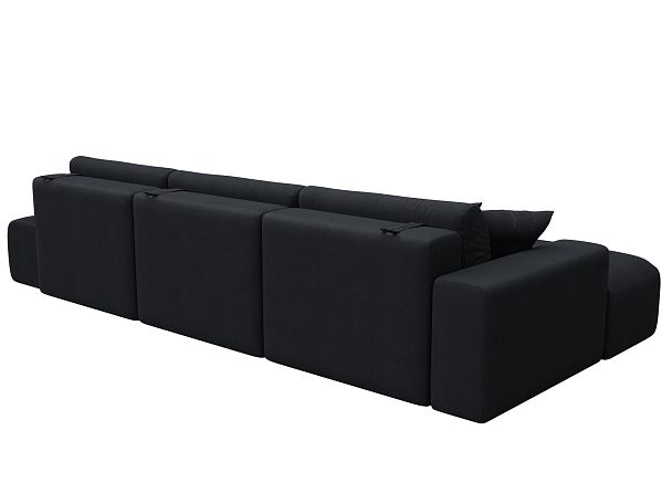 Диван угловой Лига-036 НПБ Модерн Лонг левый угол Искусственная замша серый - Вид 6