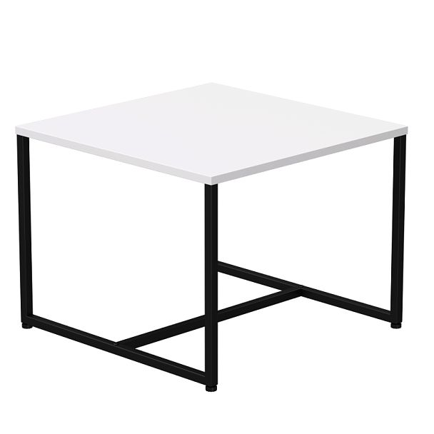 Стол журнальный Everprof EVO 604х604х460 Белый/Черный - Вид 1