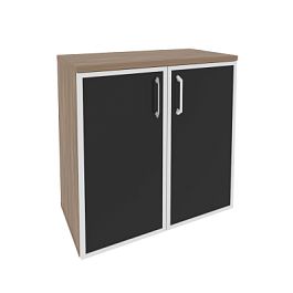 Оникс / Onix Шкаф низкий широкий O.ST-3.2 R black Дуб аризона/Стекло black 800*420*823 - Фото предпросмотра