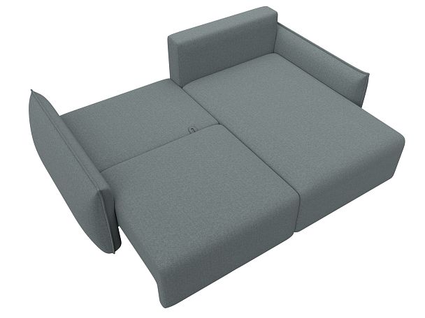 Диван угловой Лига-051 НПБ угол универсальный Рогожка серый - Вид 8