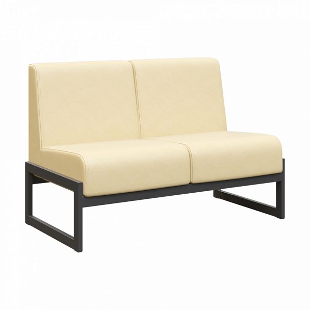 Диван двухместный "MODULE" MD.D2 Черный+бежевый - Вид 1