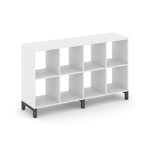 Стайл Проджект Каркас стеллажа 2 яр. SN.KS-240 Белый/Металл Антрацит 1488*400*881 - Вид 1